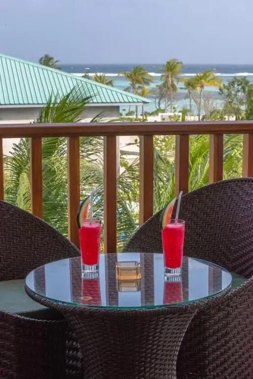 Maldives sur une île locale habitée